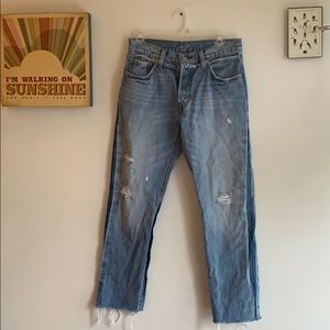 Levi’s 501 size 27. Light wash.